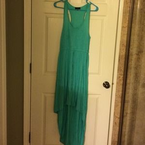 REDUCED!! Mint green racer back hi- low dress