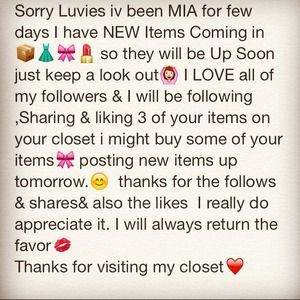 NEW ITEMS COMING SOON!!!📦🎀