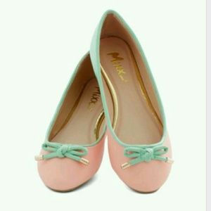 Pink & Mint Green Admire the Adorable Ballet Flat