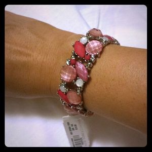 Pink Beaded Fashion Bracelet