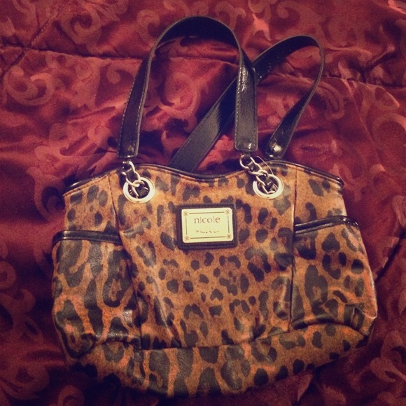Nicole Miller Leopard purse