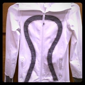 Lululemon white zip up jacket