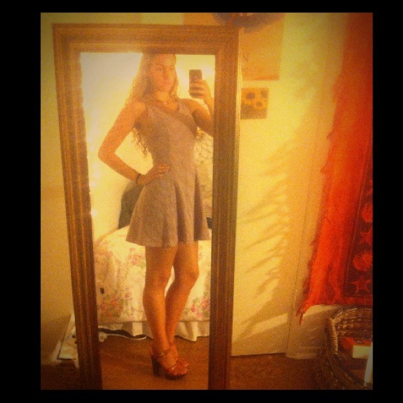 Vintage red checkered dress