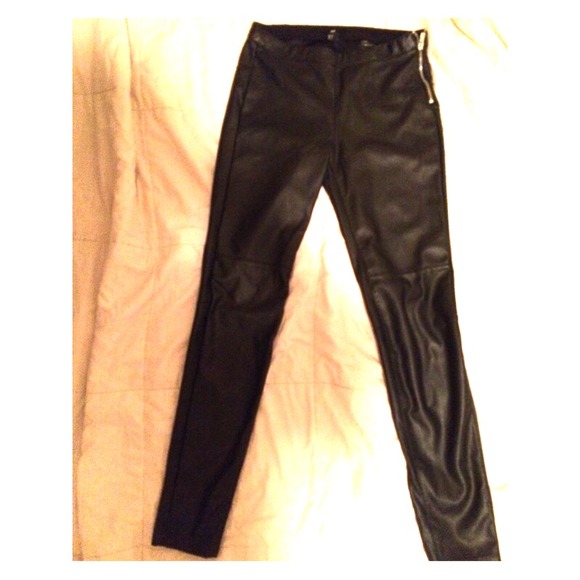 Leather pants from H&M