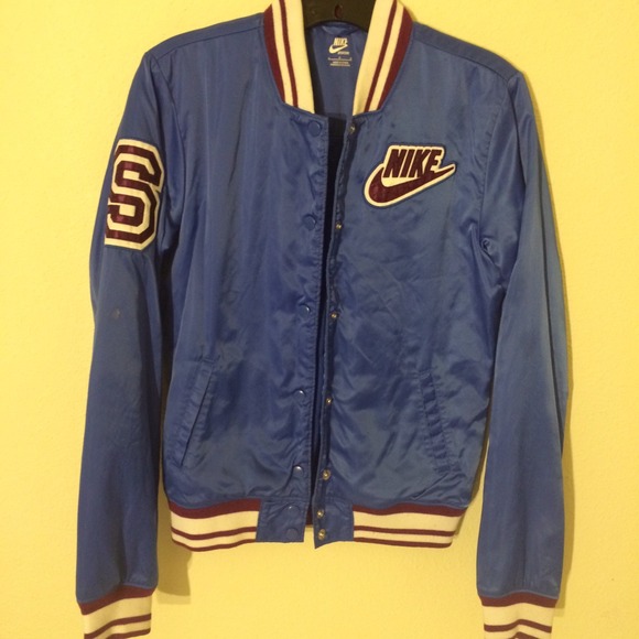 Blue and Maroon Nike Sweater