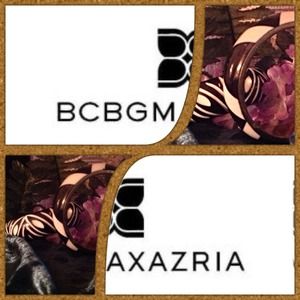 BCBG Set Of Two Black & White Bangle Bracelets