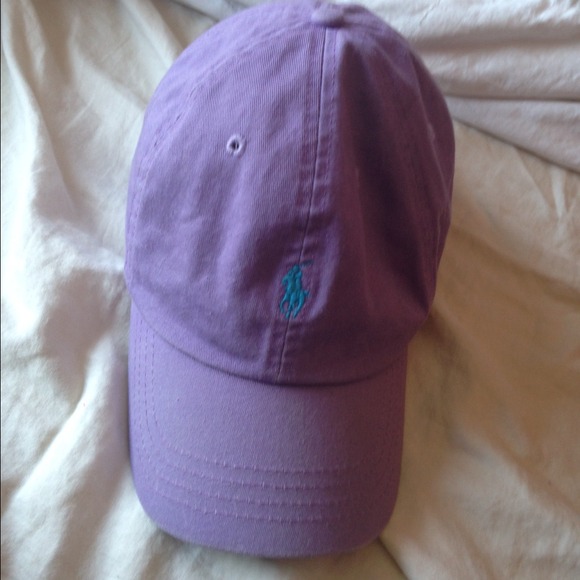 purple polo hat