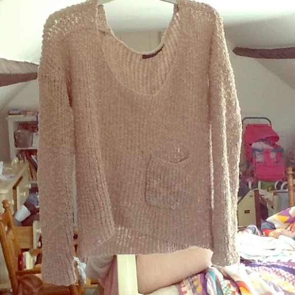 Warm, cozy light beige Autumn Sweater!