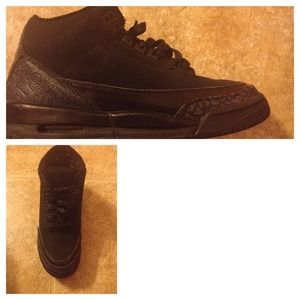 Retro Jordan 3 "Black Cats" Sz 7