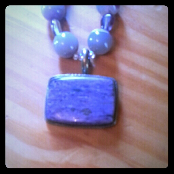 Handmade necklace with semi precious stone beads