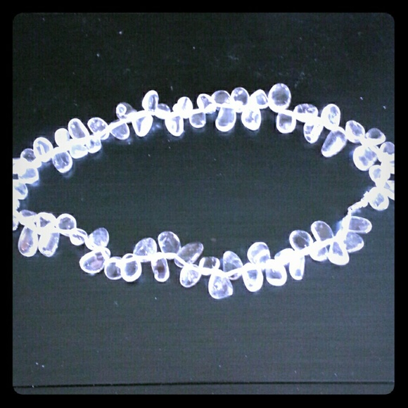 Clear quartz necklace