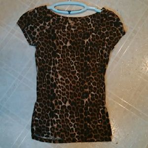 Leopard print tee