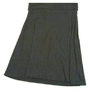 Brown foldover skirt