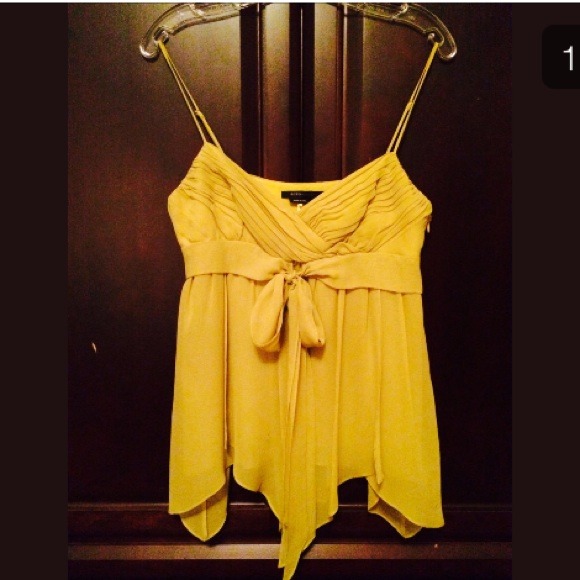 BCBG MAX AZRIA Chiffon Top Sz S