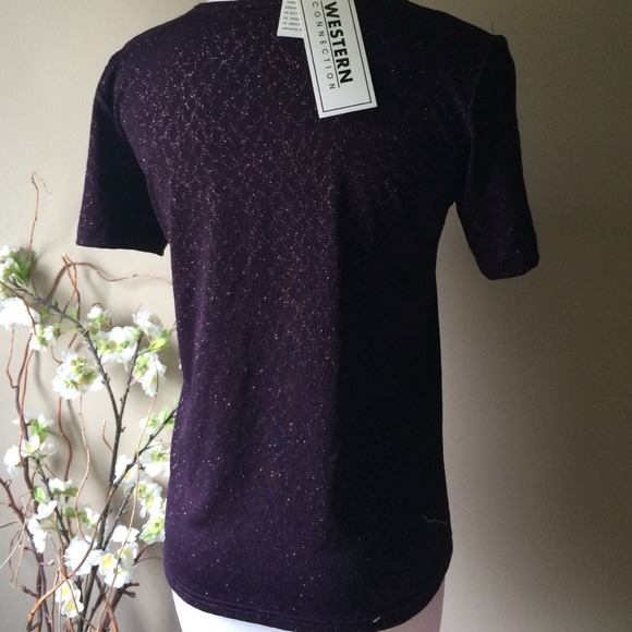 Sparkly purple dressy top - Picture 4 of 4