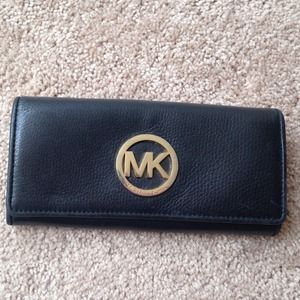 Leather MK wallet