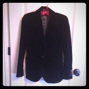 Jcrew black velvet blazer