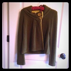 Olive green anthropologie sweater
