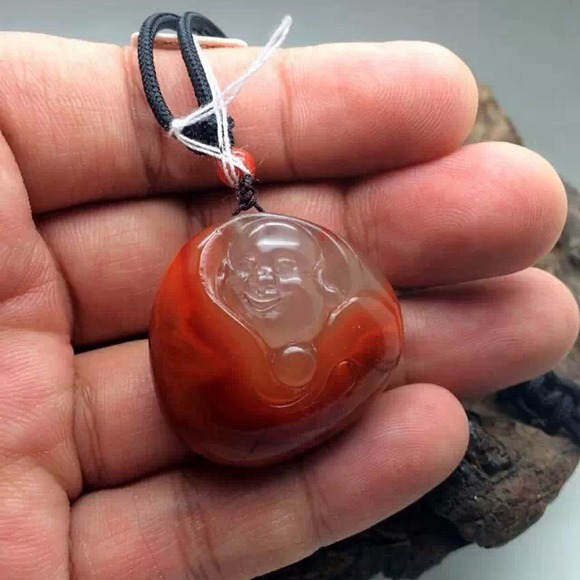 💥 Maitreya Buddha Agate Pendate💥 - Picture 2 of 3