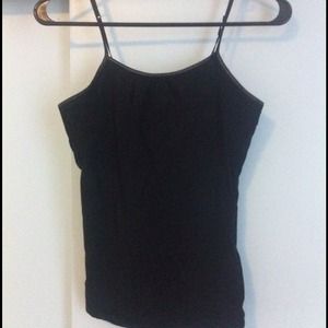 Black tank top, w/ strapless bra already attached