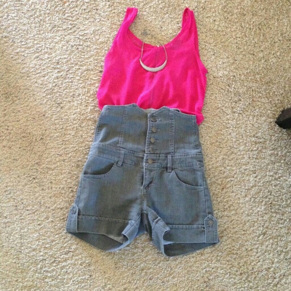Extra high waisted F21 shorts - 27, fits 25