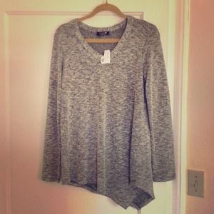 Timeless black and white striped Renée C. Sweater.