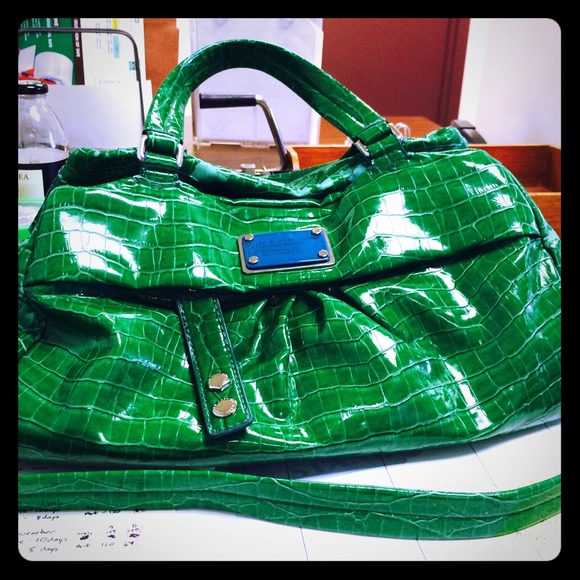 Marc by Marc Jacobs Croc of Q Remy Electric Green