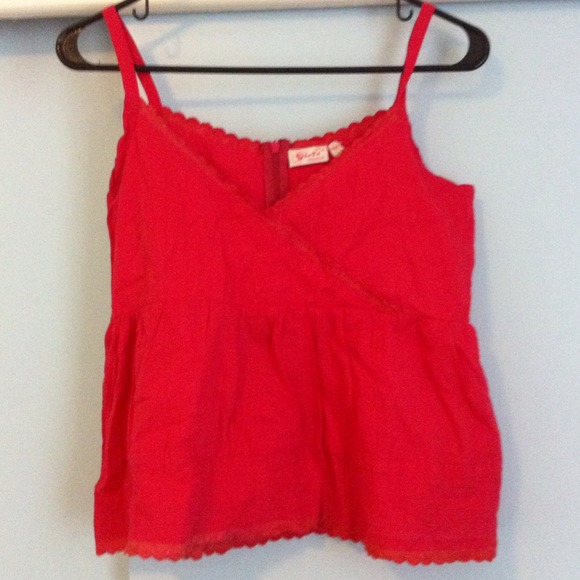 Dark pink (I know it looks red in the picture) top