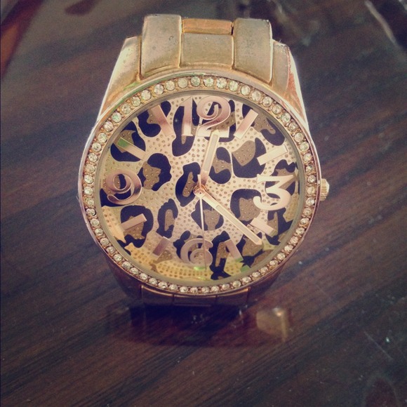 Cheetah print watch