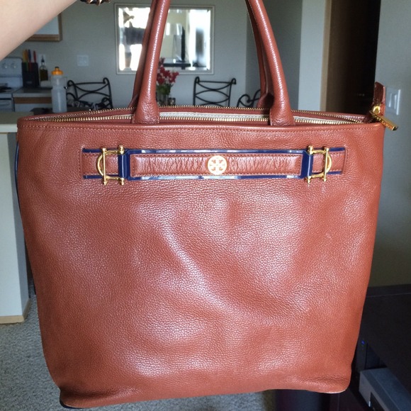 Tory Burch sienna brown horsebit purse - Picture 1 of 4