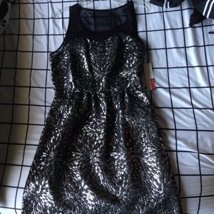ELLE black and silver dress.