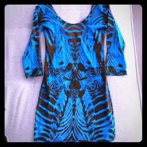 Printed bodycon dress