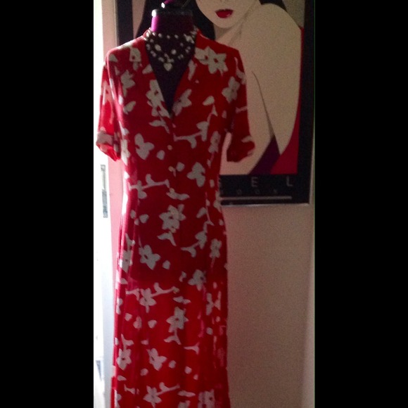 MONDI Poppy Floral Dress Vintage 1990's - Picture 2 of 4