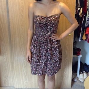 Floral Strapless Dress
