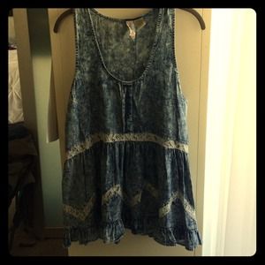 Denim and Lace Tunic (from Nordstrom BP)