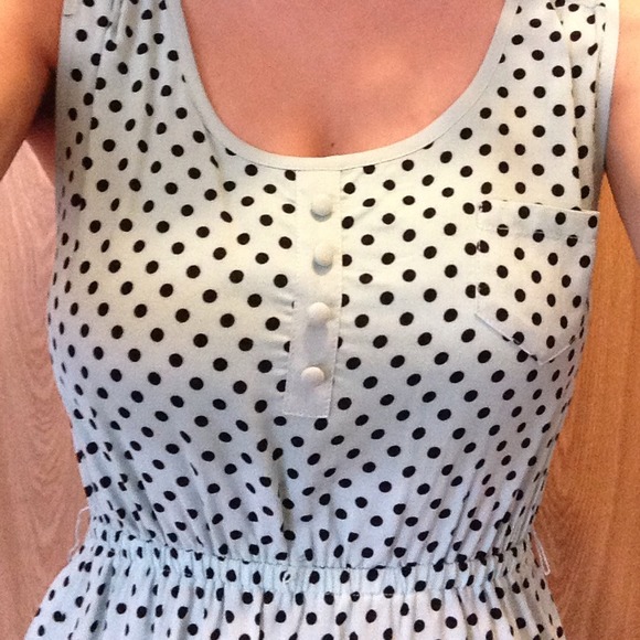 Blue Polka Dot Dress - Picture 2 of 4