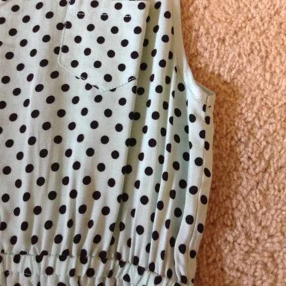 Blue Polka Dot Dress - Picture 4 of 4