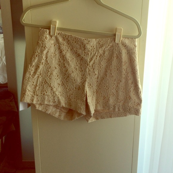 High Waisted Zip up Lace Shorts (Nordstrom BP)