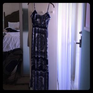 Blue/White patterned Maxi Dress from Nordstrom BP