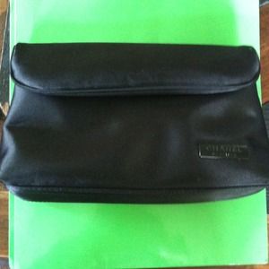 CHANEL Parfums black clutch bag
