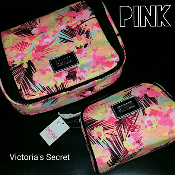 Victoria's Secret Handbags - Victoria's Secret Pink Hawaiian Cosmetic