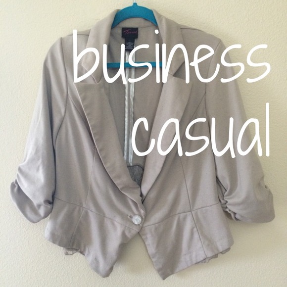 Torrid back cropped naked blazer - Picture 1 of 4