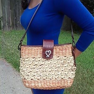 Basket Woven Brighton Handbag