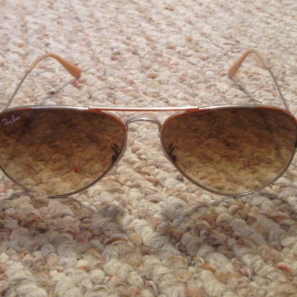 Ray-Ban Aviators orange and white - Picture 2 of 4