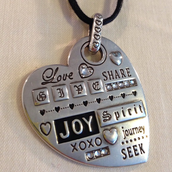 Heart-shaped Brighton necklace.