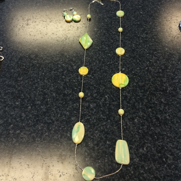 Long classy stone necklace