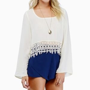 Tobi--Caroline Cropped Blouse