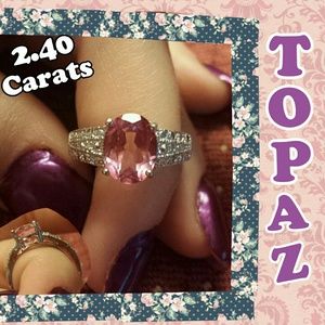 Pink Topaz Ring