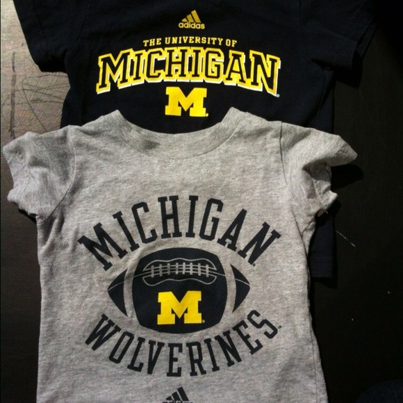 University Michigan tshirt pair
