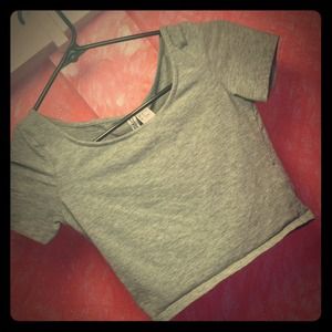 Grey crop top from H&M!!